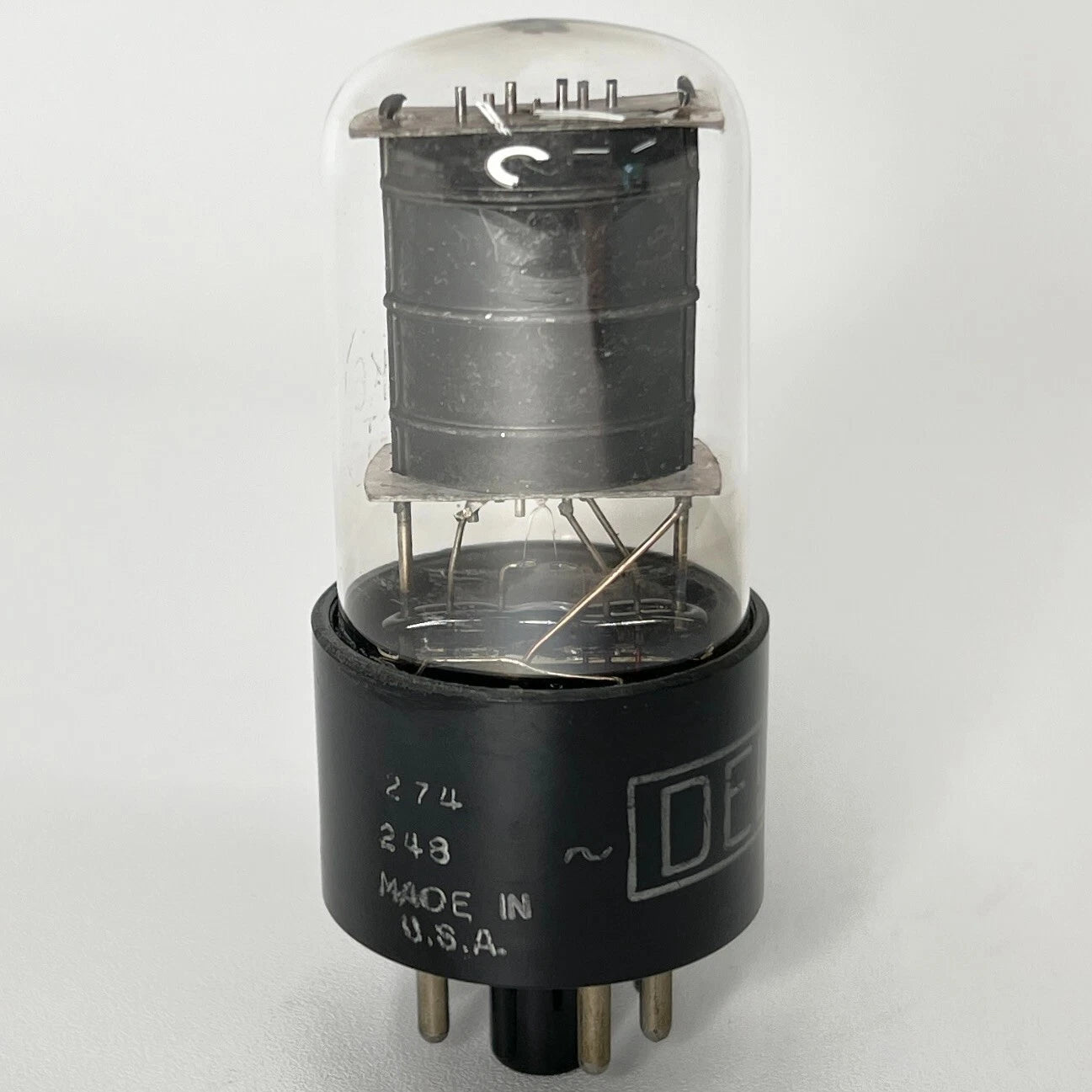 (1) Tested Delco 6K6GT Tube Date Code 248 Power Pentode Delco 6K6 GT Tube