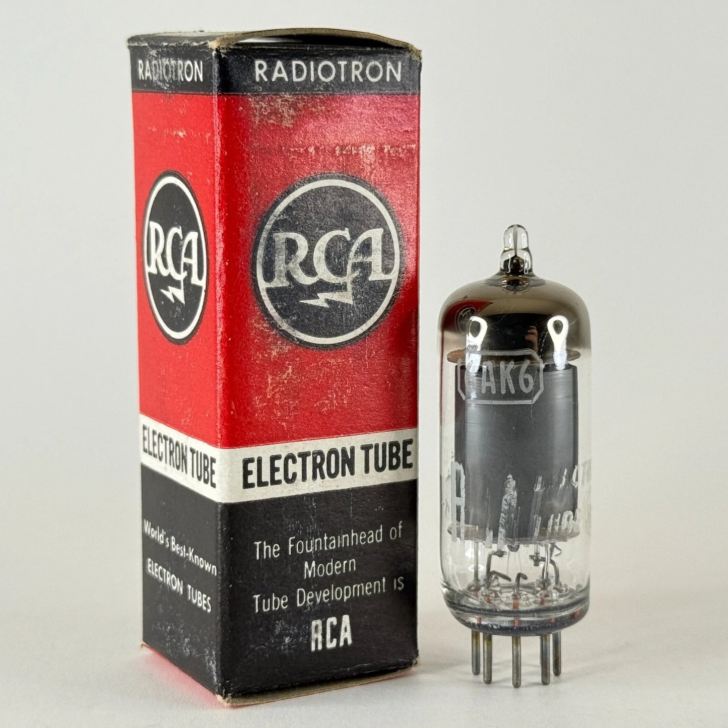 (1) Tested Very Strong RCA 6AK6 Tube with Box Code NHK Power Amplifier Pentode (a)