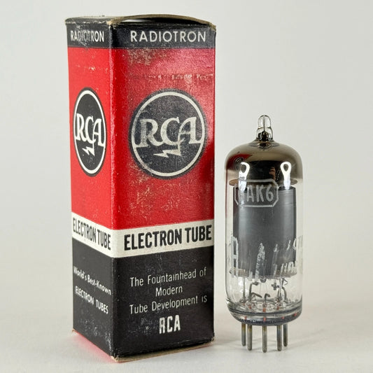 (1) Tested Very Strong RCA 6AK6 Tube with Box Code NHK Power Amplifier Pentode (a)