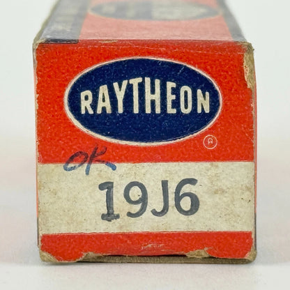 (1) Tested Raytheon 19J6 Tube with Box Date Code 309 Medium Mu Twin Triode Tube