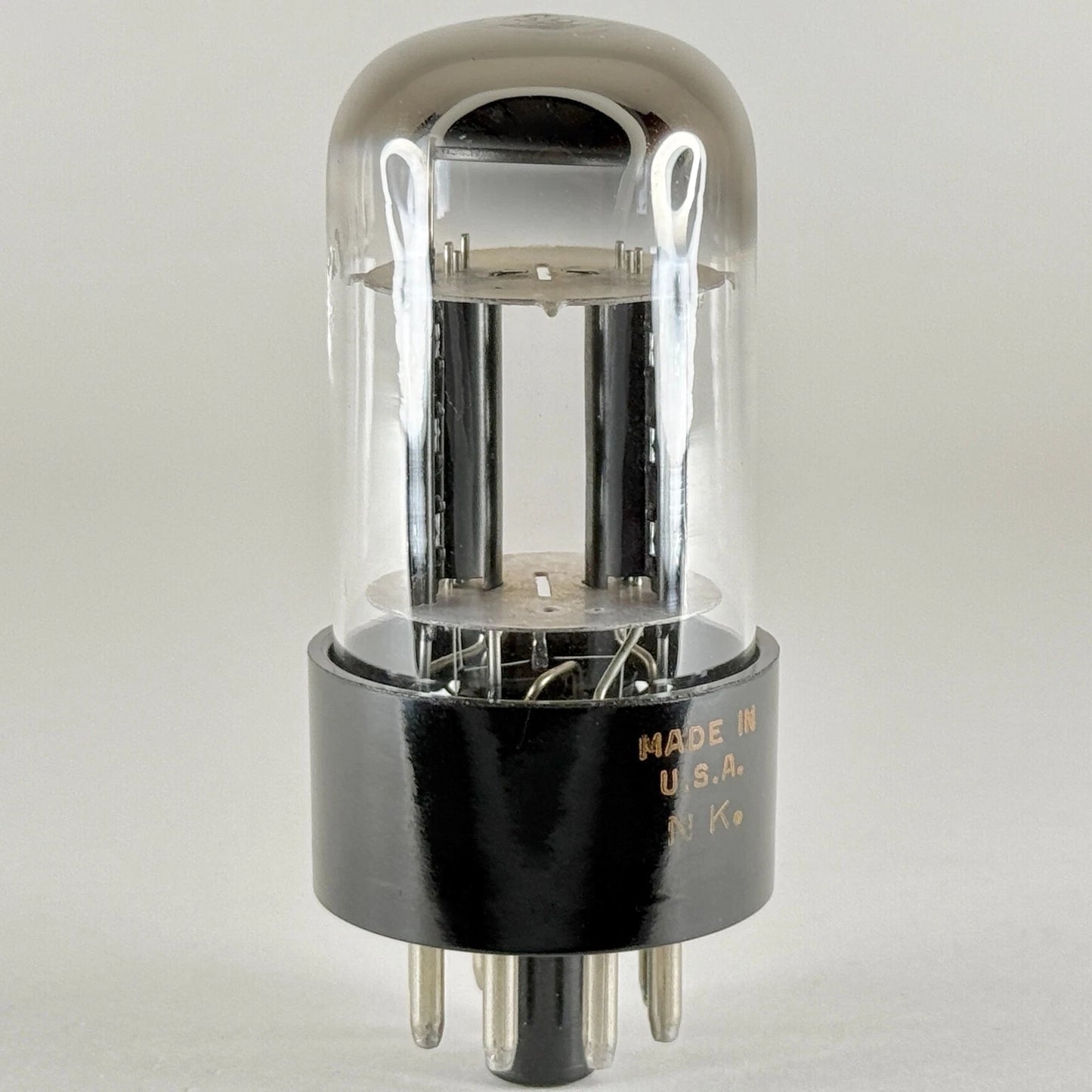 (1) Tested Balanced RCA 6SL7GT Tube Thin Base Black Plates Date Code NK 6SL7 GT