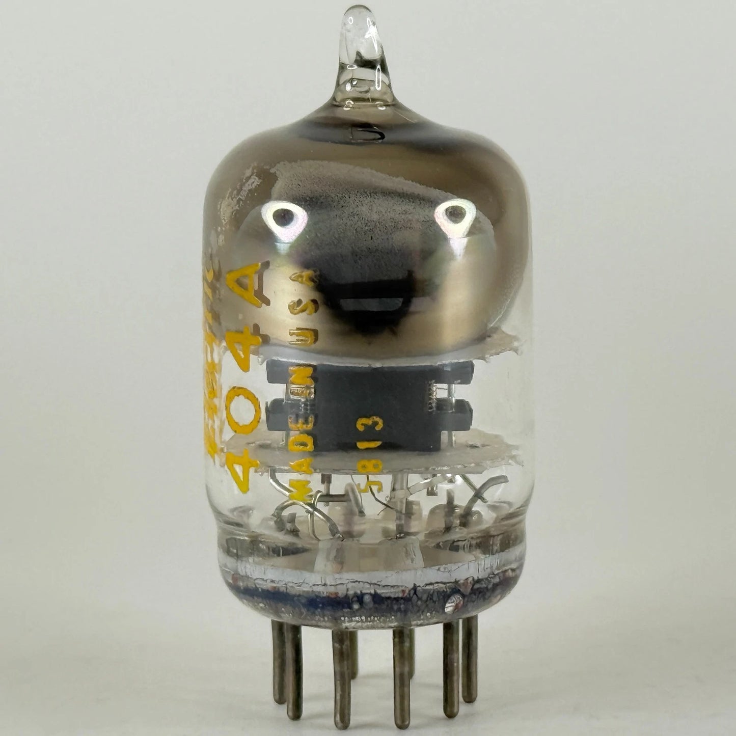 (1) Tested 1958 Western Electric 404A Tube Black Plates Square Getter Code 5813