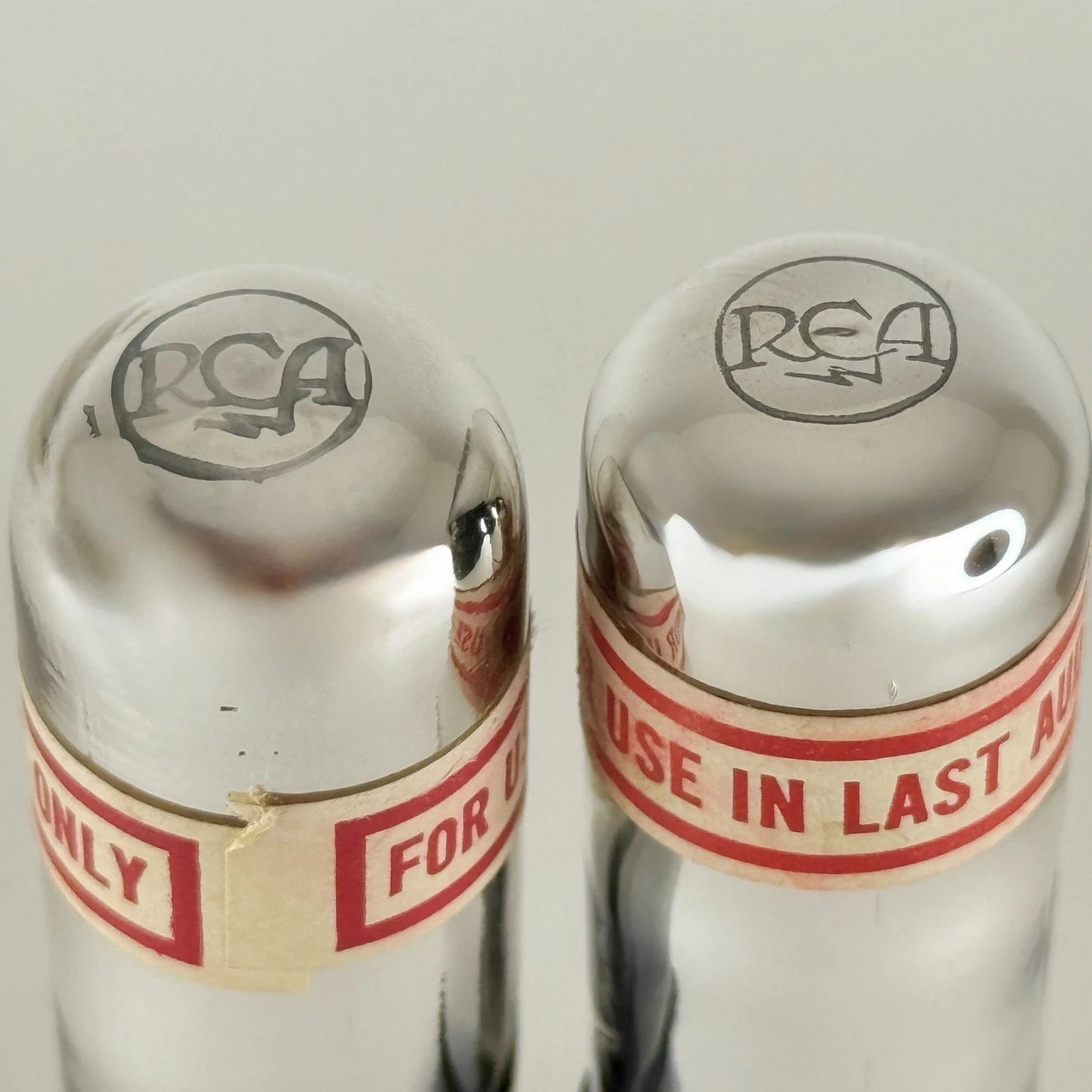 Tested Matched Pair of RCA Radiotron UX-120 Tubes Type 20 UX 120 Tubes UX120 (g)