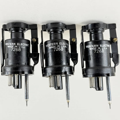 Lot of (3) 1943 Western Electric 726B Tubes and Boxes Tuned Oscillator Tubes