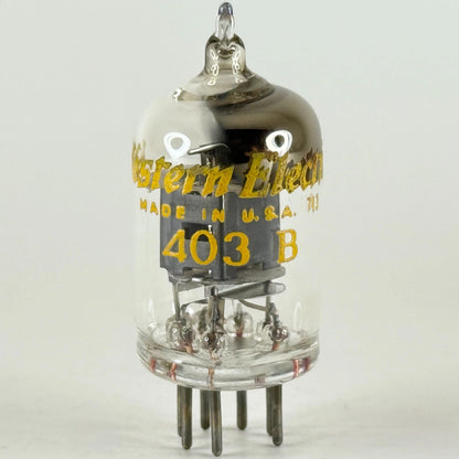 (1) Tested 1947 Western Electric 403B Tube Black Plates with Box Date Code 713