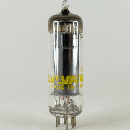(1) Tested Sylvania 6CU5 with Box Date Code DED hh Black Plate Power Pentode