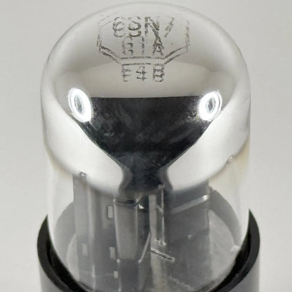 (1) Tested Sylvania 6SN7GTA Tube Black Plates Chrome Dome Date Code AJ 6SN7 GTA