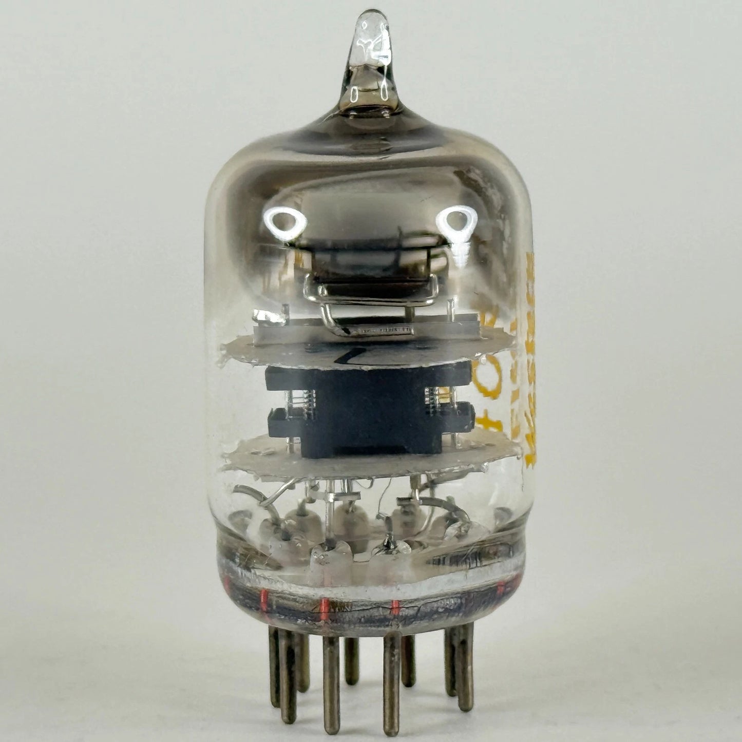 (1) Tested 1958 Western Electric 404A Tube Black Plates Square Getter Code 5813