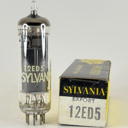 (1) Tested Sylvania Export 12ED5 Tube and Box Date Code RAE Beam Power Tube (d)