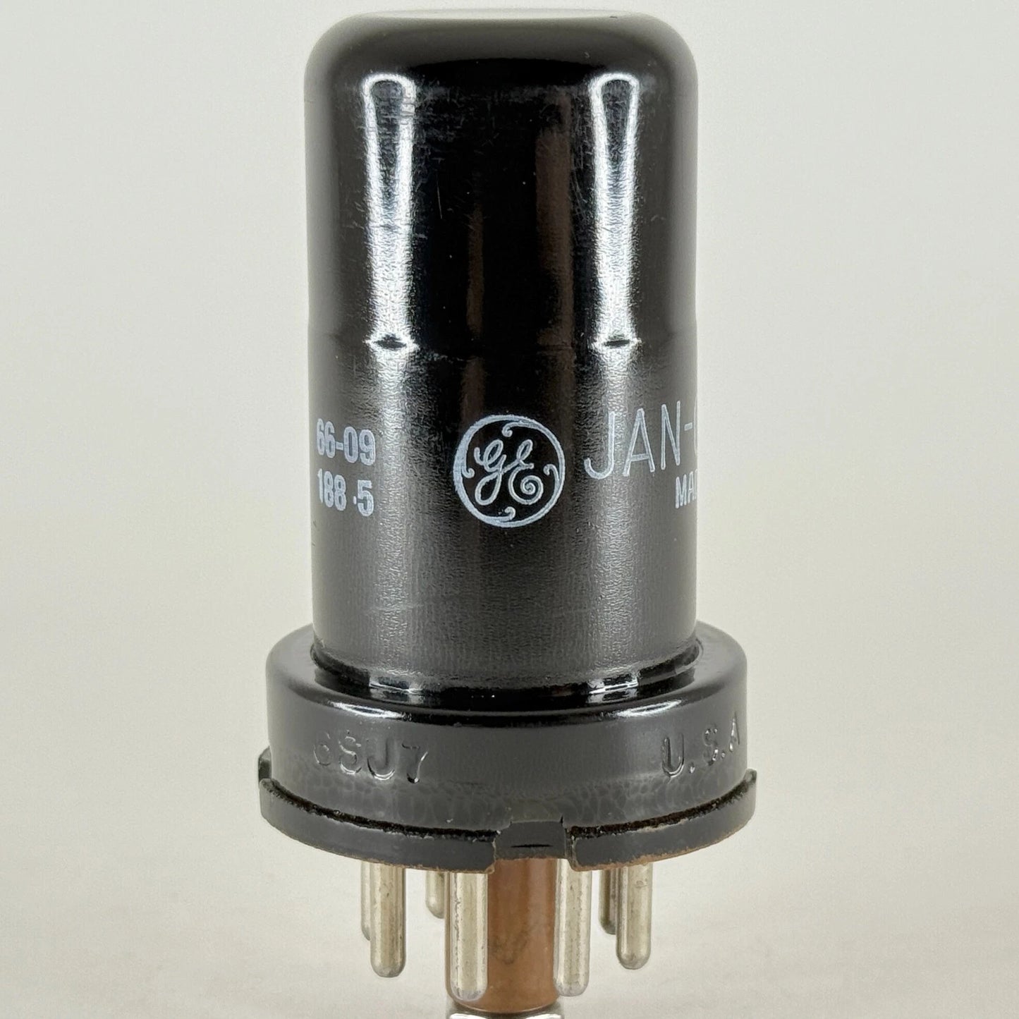 (1) Tested GE JAN CG 6SJ7Y Tube Date Code 66-09 6SJ7 Mil-Spec Pentode (b)
