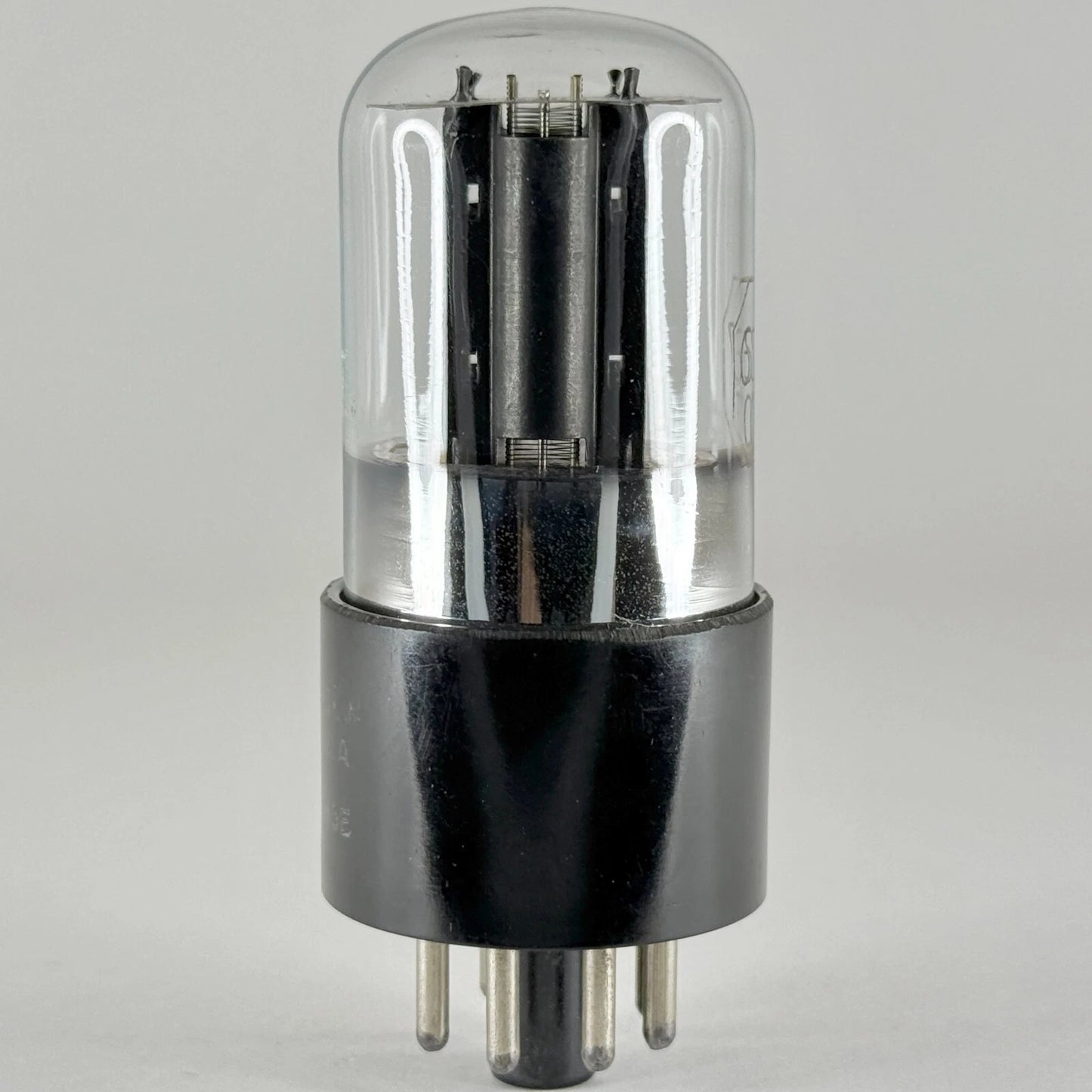 (1) Tested Balanced RCA 6SL7GT Tube Black Plates Meatball Logo Code H6E 6SL7 GT
