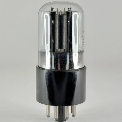 (1) Tested Balanced RCA 6SL7GT Tube Black Plates Meatball Logo Code H6E 6SL7 GT