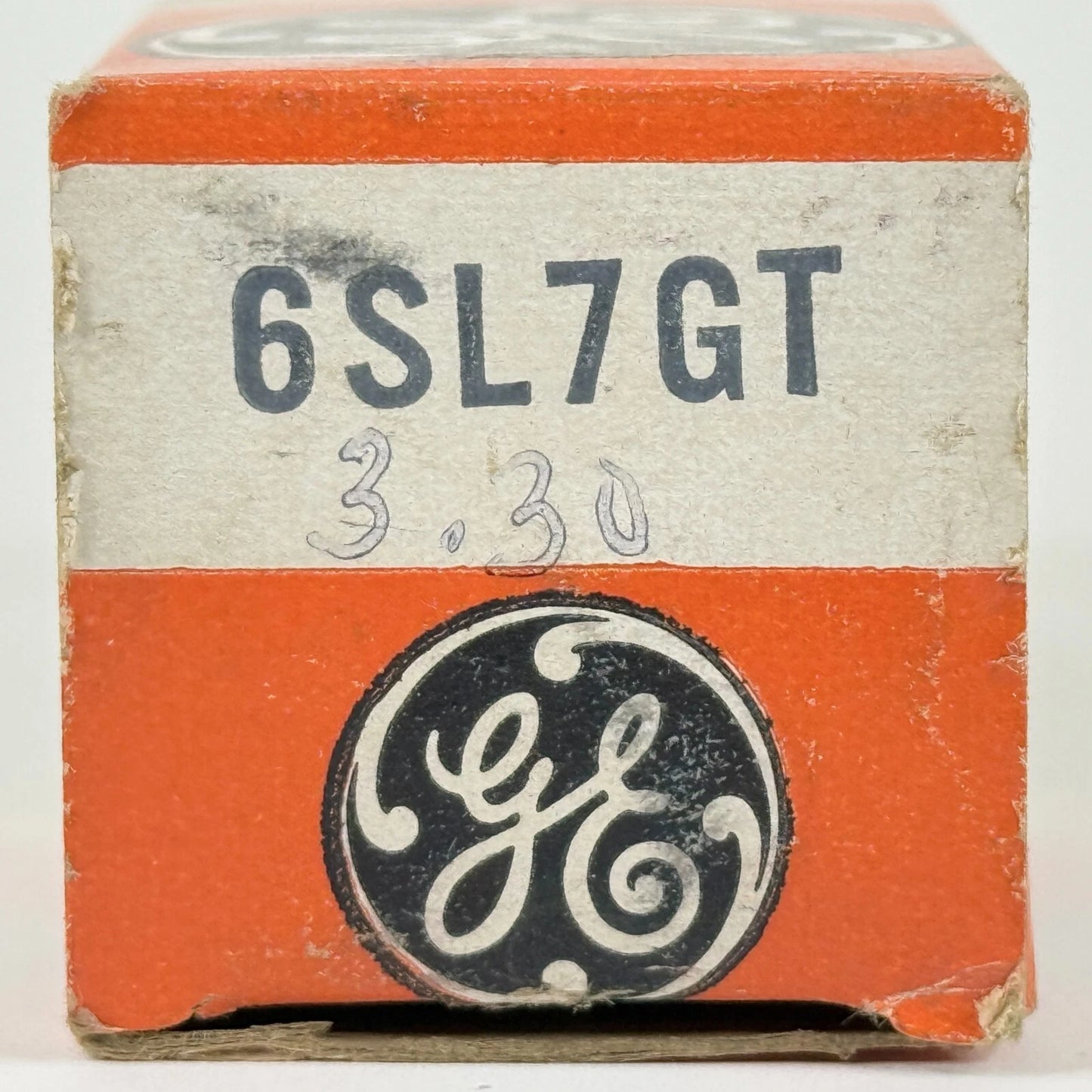 (1) Tested Balanced GE 6SL7GT Tube Silver Round Plates & Box Code 59-09 6SL7 GT