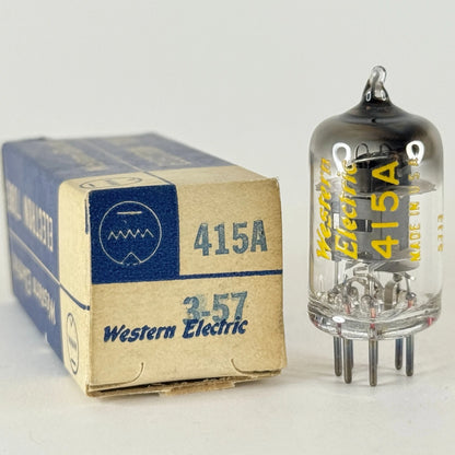 (1) Tested 1957 Western Electric 415A Tube with Box Black Plates Code 5713