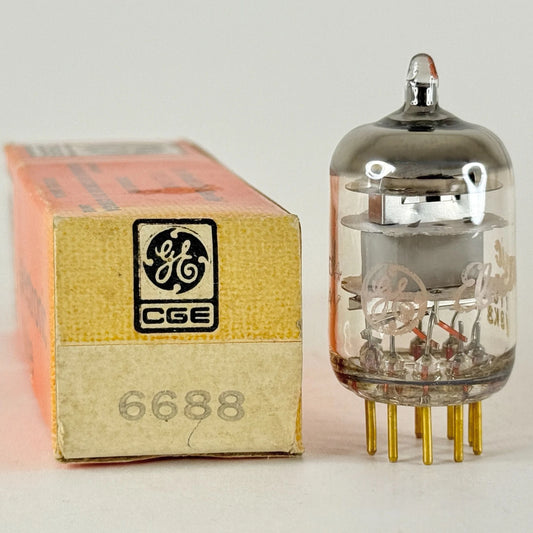 (1) Tested GE CGE 6688 Tube Gold Pins Holland with Box Date Code D4 AY