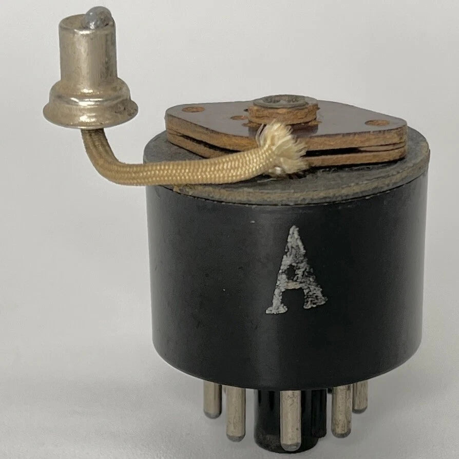 Vintage Adaptol No. 1 Radio Tube Socket Adapter 1R5 Tube to 1A7 Tube (b)