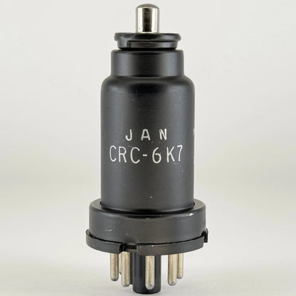 (1) Tested RCA JAN CRC 6K7 Tube Date Code 2-30 Mil-Spec Remote Cut Off Pentode