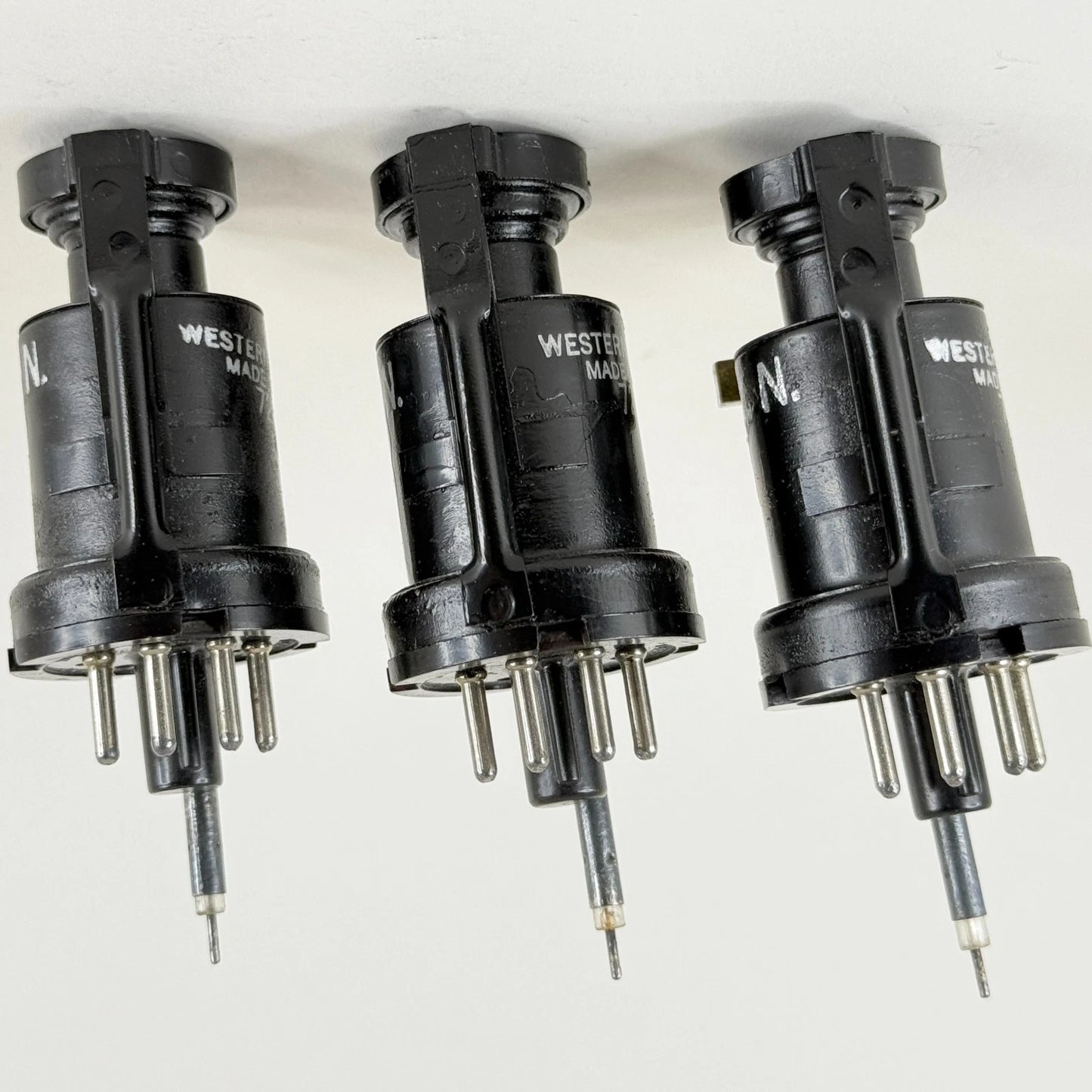 Lot of (3) 1943 Western Electric 726B Tubes and Boxes Tuned Oscillator Tubes