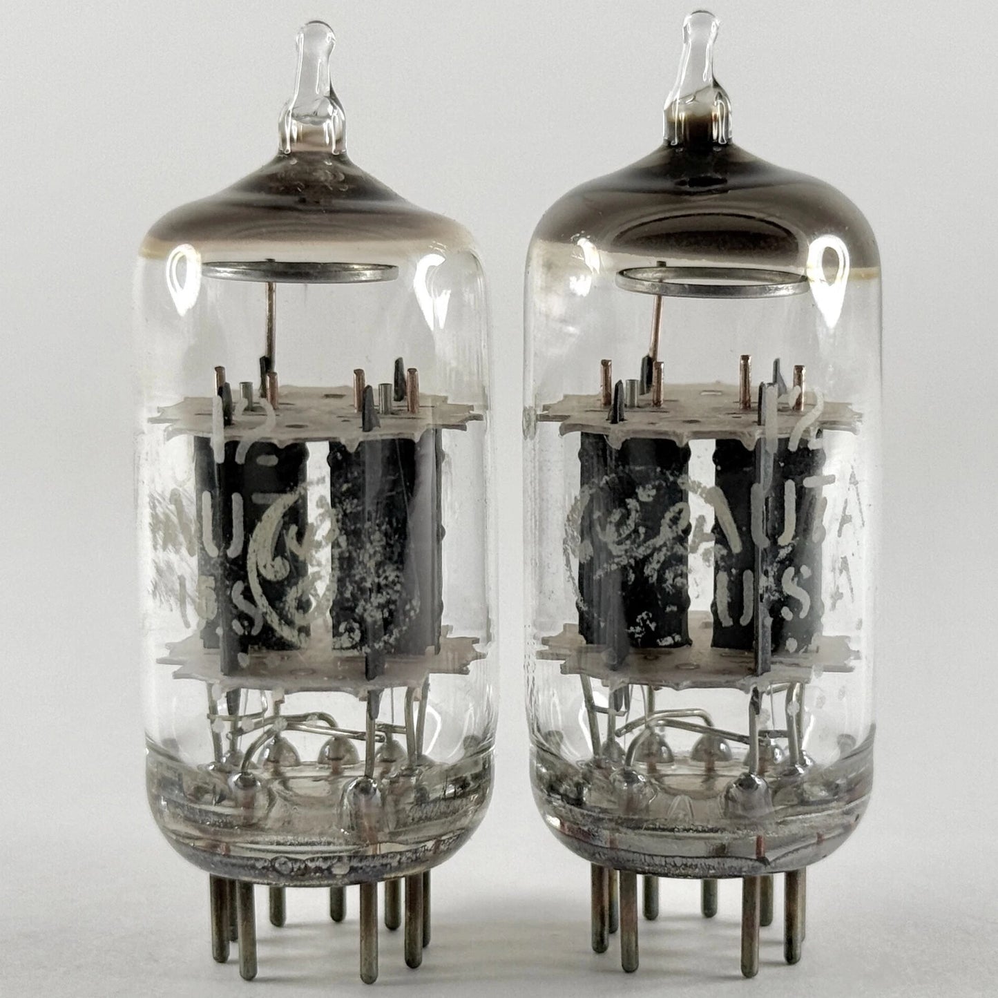 Tested Matched & Balanced Pair GE 12AU7A/ECC82 Tubes Codes HH 12AU7 A Tubes