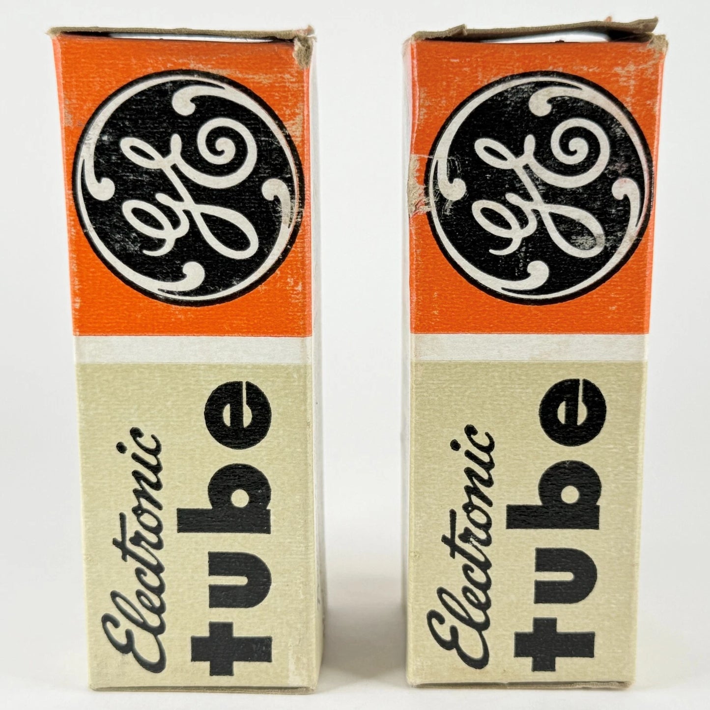 Tested Matched Pair GE 12SN7GTA Tubes Gray Plates Date Codes 58-43 12SN7 GTA
