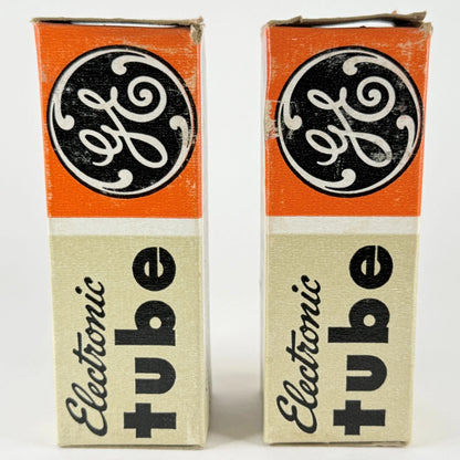 Tested Matched Pair GE 12SN7GTA Tubes Gray Plates Date Codes 58-43 12SN7 GTA
