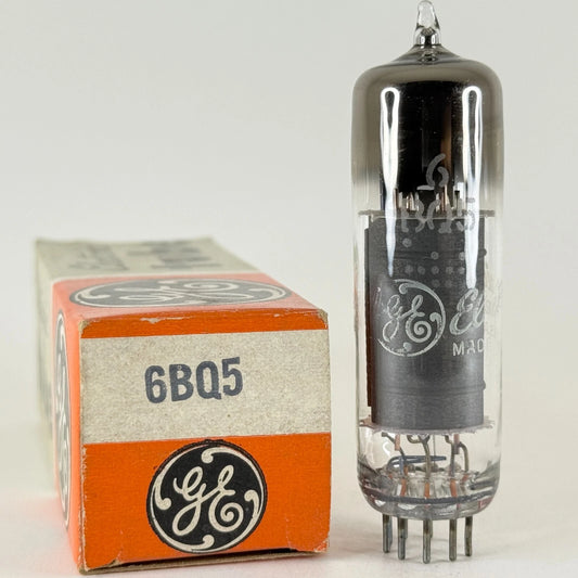 (1) Tested Very Strong GE 6BQ5 Tube with Box Date Code 59-35 Beam Power Tube