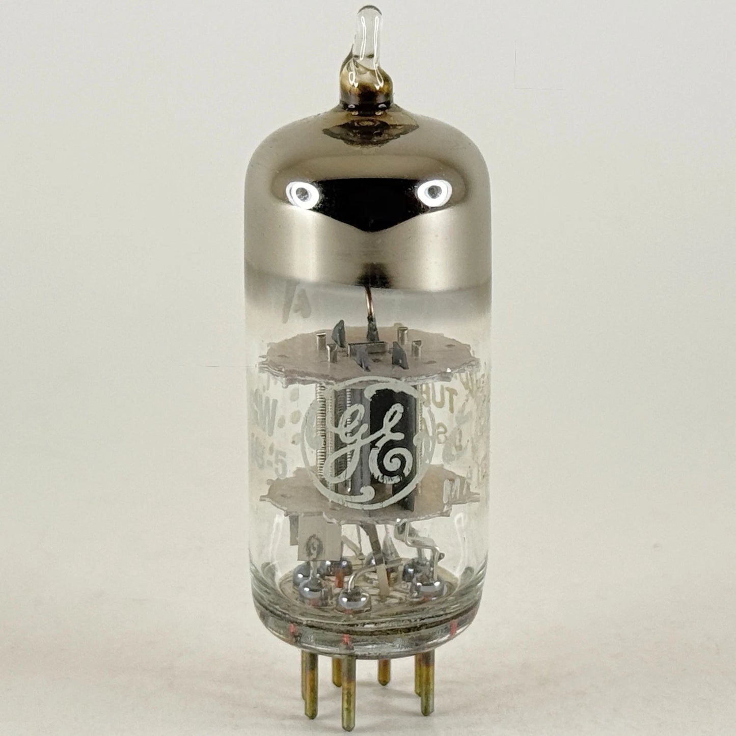 (1) Tested GE 6J6A Tube Code SW General Electric 6J6 A Medium Mu Twin Triode
