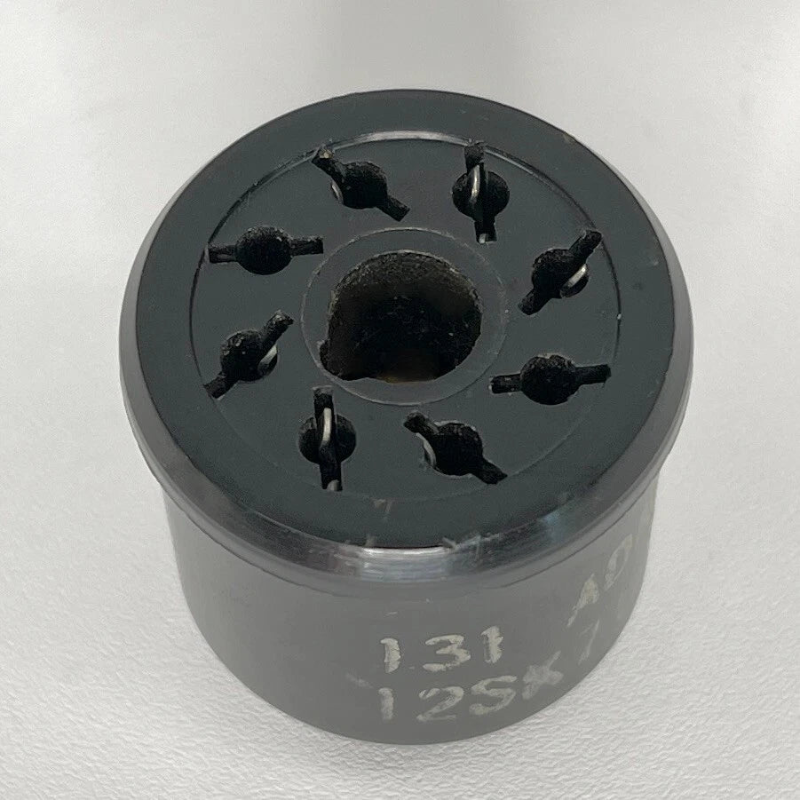 Vintage Adaptol No. 131 Tube Socket Adapter Convert 12SK7 Tube to 12SA7 Tube (a)