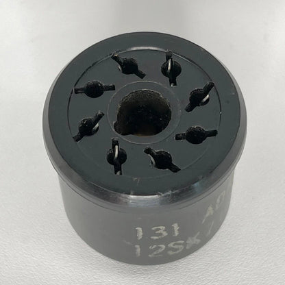 Vintage Adaptol No. 131 Tube Socket Adapter Convert 12SK7 Tube to 12SA7 Tube (a)