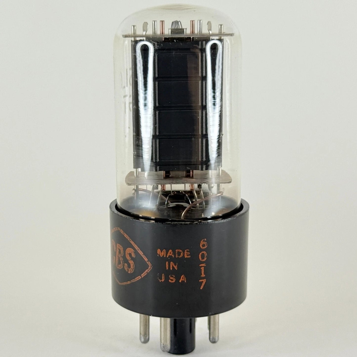 (1) Tested Very Strong CBS 25L6GT Tube Date Code 60-17 25L6 GT Beam Power Tube