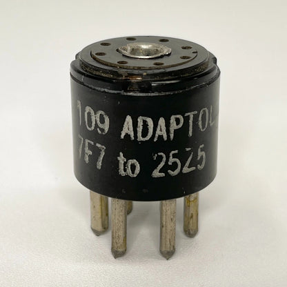 Vintage Adaptol No. 109 Tube Socket Adapter To Convert 7F7 Tube to 25Z5 Tube