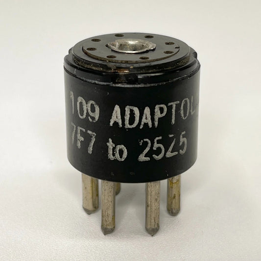 Vintage Adaptol No. 109 Tube Socket Adapter To Convert 7F7 Tube to 25Z5 Tube