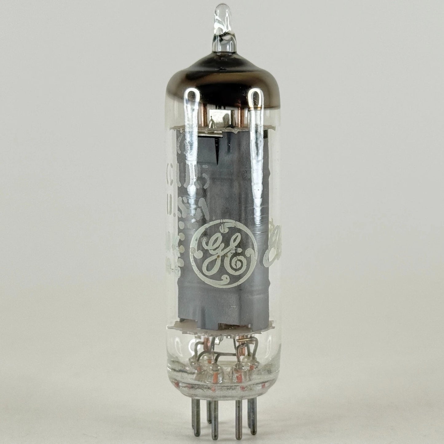 (1) Tested Strong GE 6CU5 with Box Date Code MK Gray Plate Power Pentode Tube