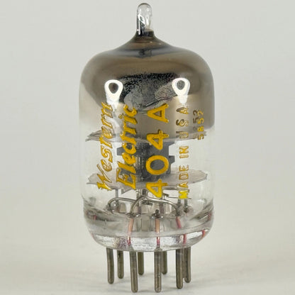 (1) Tested 1958 Western Electric 404A Tube Black Plates Square Getter Code 5852