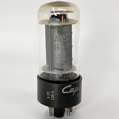 (1) Tested Capehart 6AV5GT Tube Date Code 3-35 GE EIA 188 6AV5 GT Power Tube