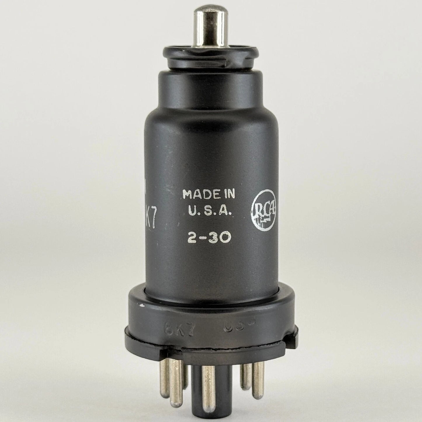 (1) Tested RCA JAN CRC 6K7 Tube Date Code 2-30 Mil-Spec Remote Cut Off Pentode