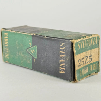 (1) Tested Balanced 1952 Sylvania 25Z5 Tube and Box Code 2-26 Rectifier (a)