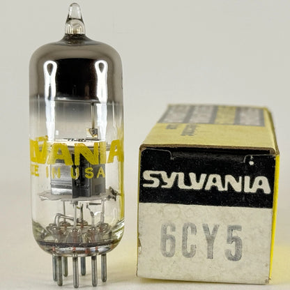 (1) Tested Sylvania 6CY5 Tube with Box Date Code ha ABO Tetrode Tube