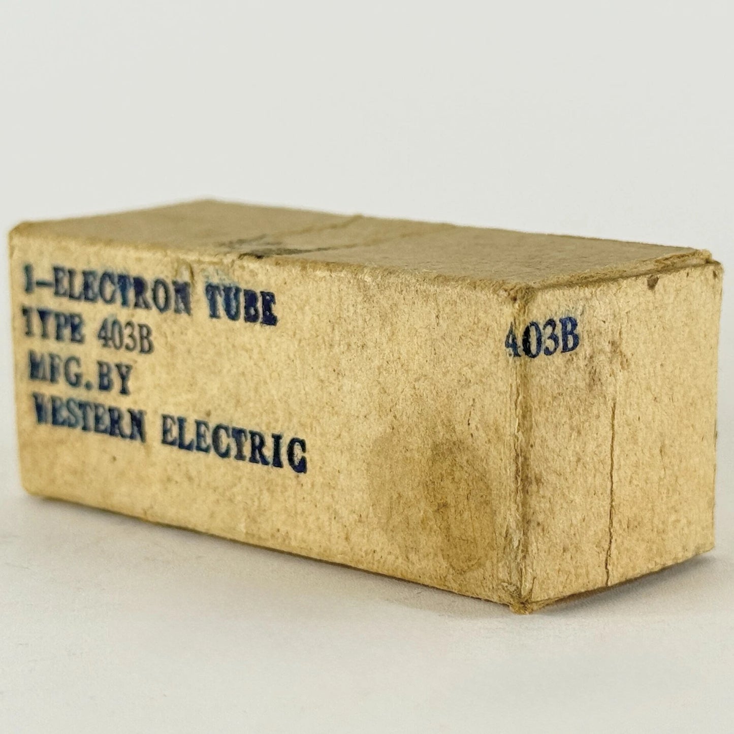 (1) Tested 1947 Western Electric 403B Tube Black Plates with Box Date Code 713