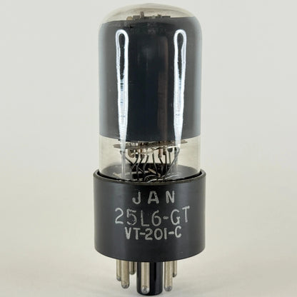(1) Tested RCA JAN 25L6GT Tube VT-201-C Date Code K6E 25L6 GT Beam Power Tube