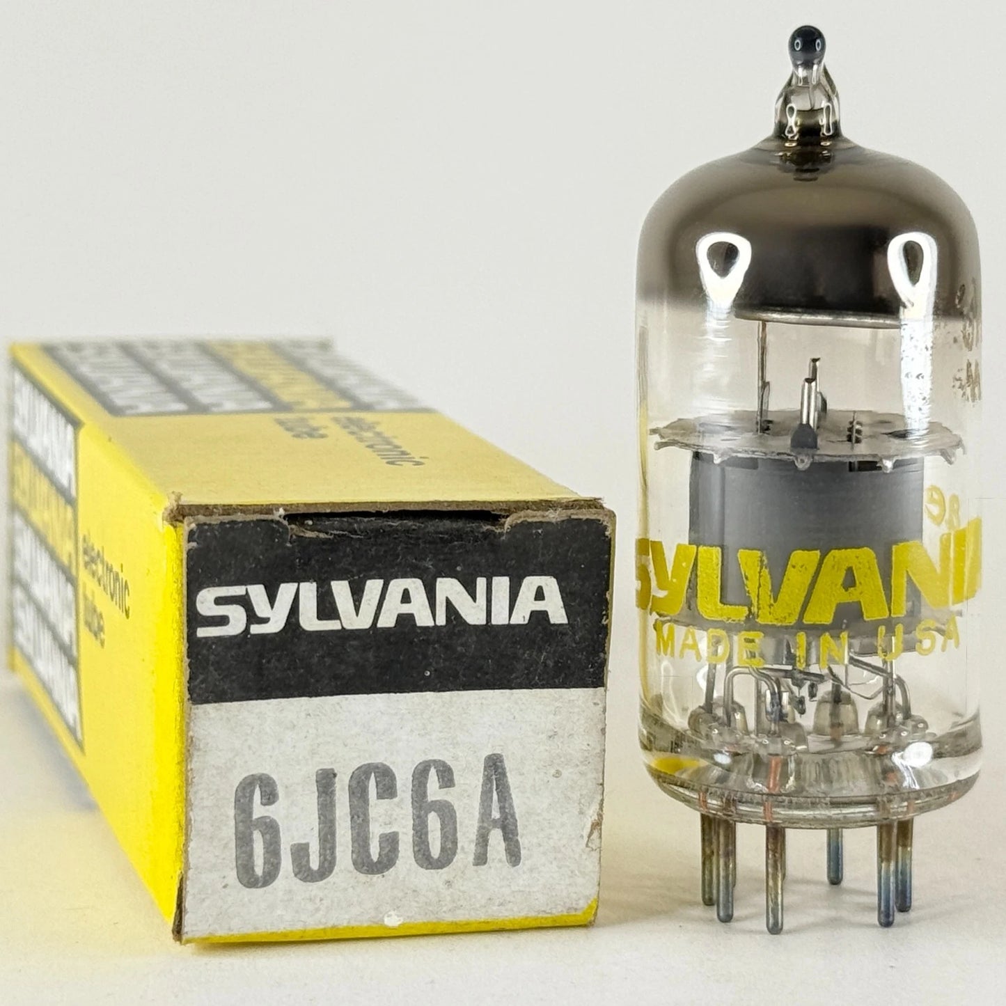 (1) Tested Strong Sylvania 6JC6A Tube with Box Code ae AKN 6JC6 A Pentode Tube