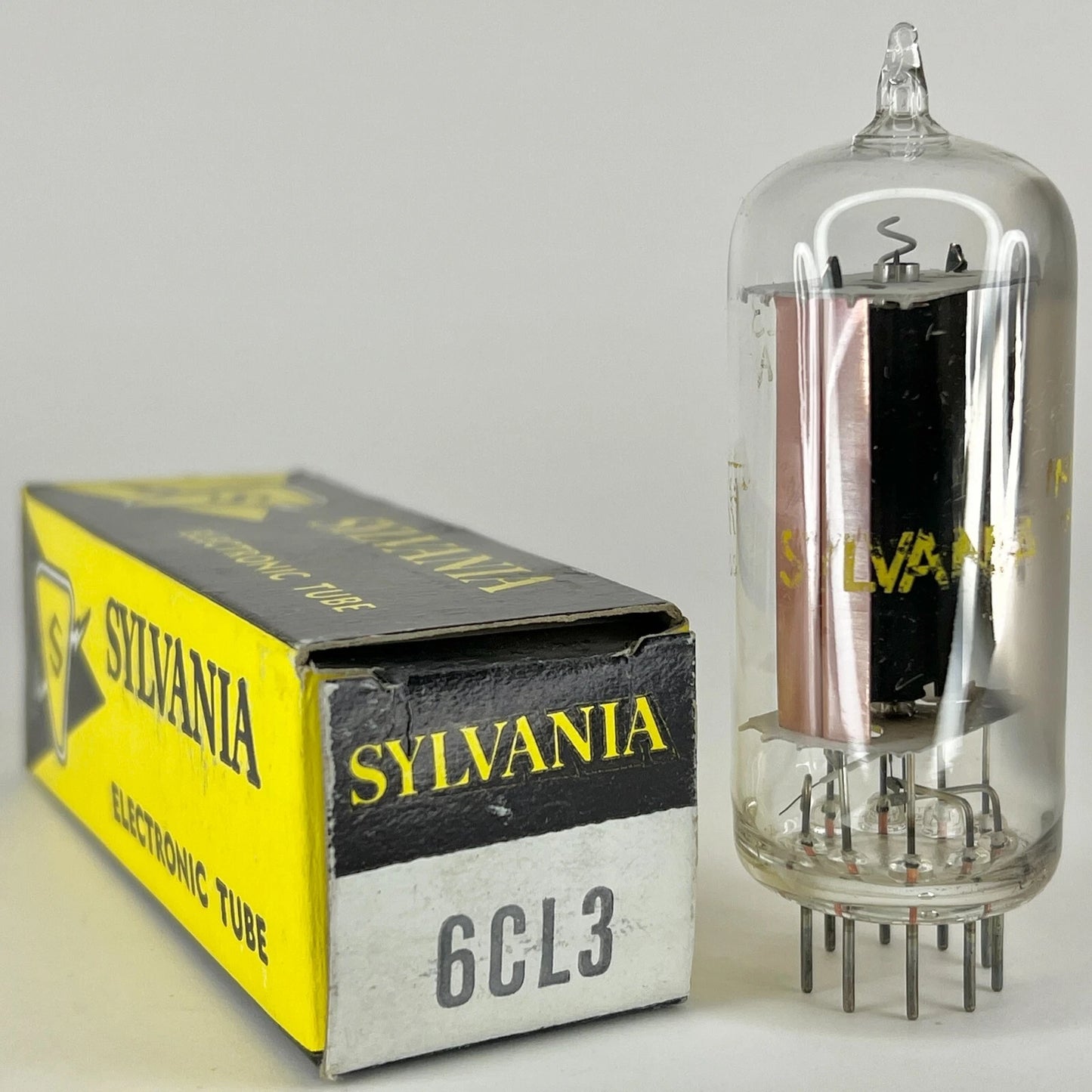 (1) Tested Sylvania 6CL3 Tube with Box Date Code NR Half Wave Rectifier Tube