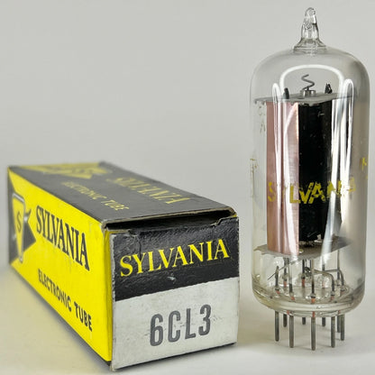 (1) Tested Sylvania 6CL3 Tube with Box Date Code NR Half Wave Rectifier Tube