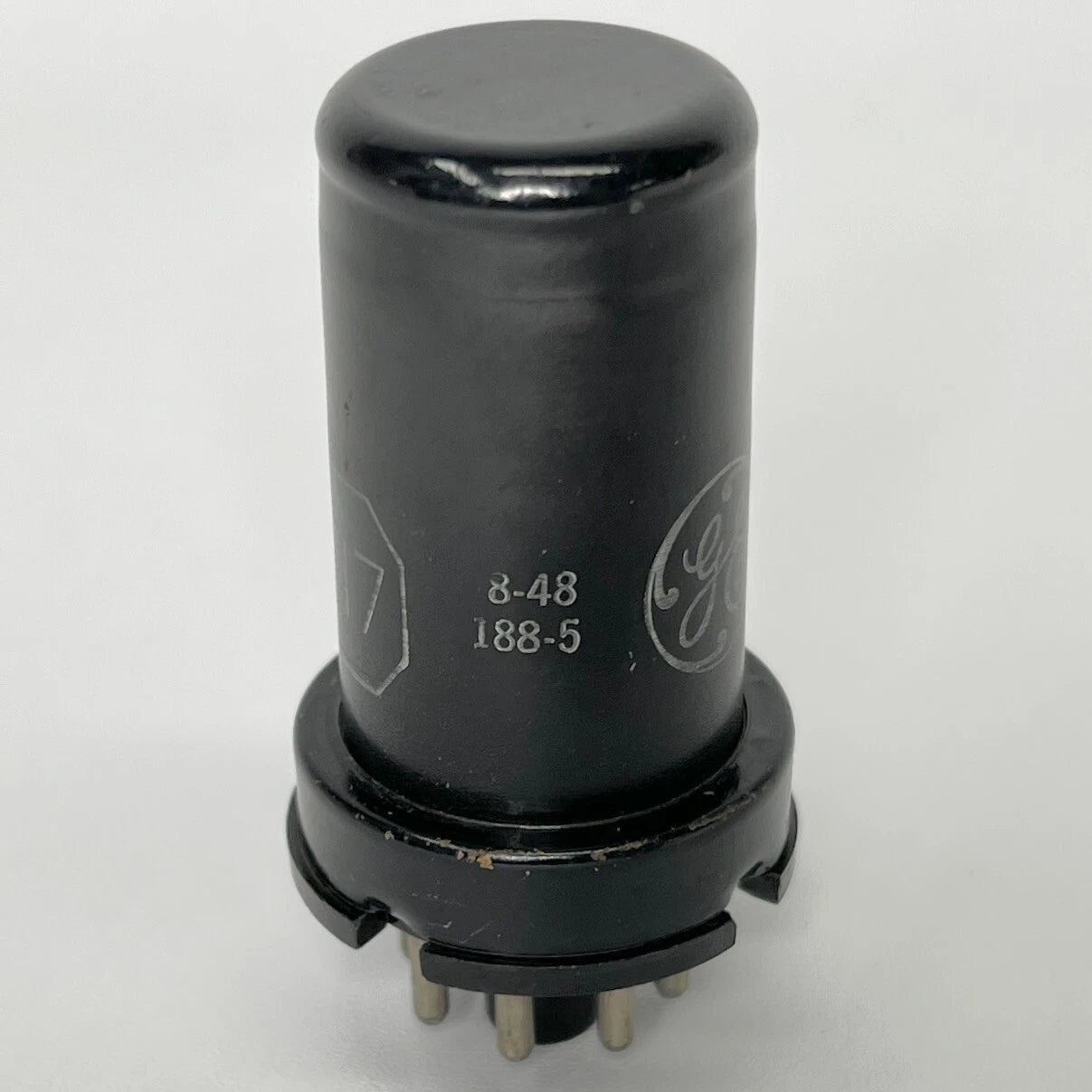 (1) Tested GE 6SH7 Tube Date Code 8-48 General Electric 6SH7 Pentode Tube