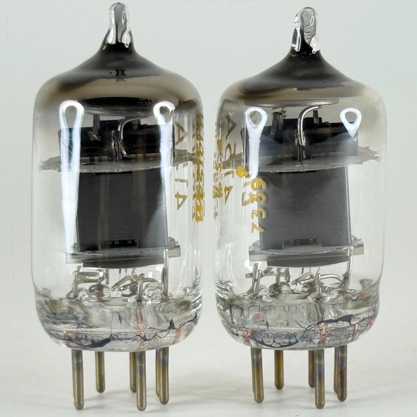 Tested Matched Pair 1973 Western Electric 415A Tubes O Ring Halo Codes 7339
