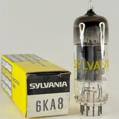(1) Tested Sylvania 6KA8 Tube with Box Date Code RAA Triode Pentode Vacuum Tube