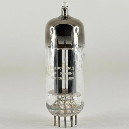 (1) Tested Admiral 6CG7 Tube Date Code 85-39 Gray Plates Halo Getter Twin Triode
