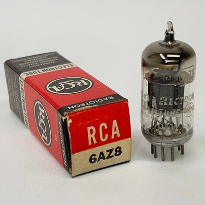 (1) Tested RCA 6AZ8 Tube with Box Date Code KG Medium Mu Triode Cutoff Pentode