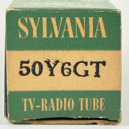 (1) Tested 1954 Sylvania 50Y6GT Tube with Box Code 439 Sylvania 50Y6 GT Tube