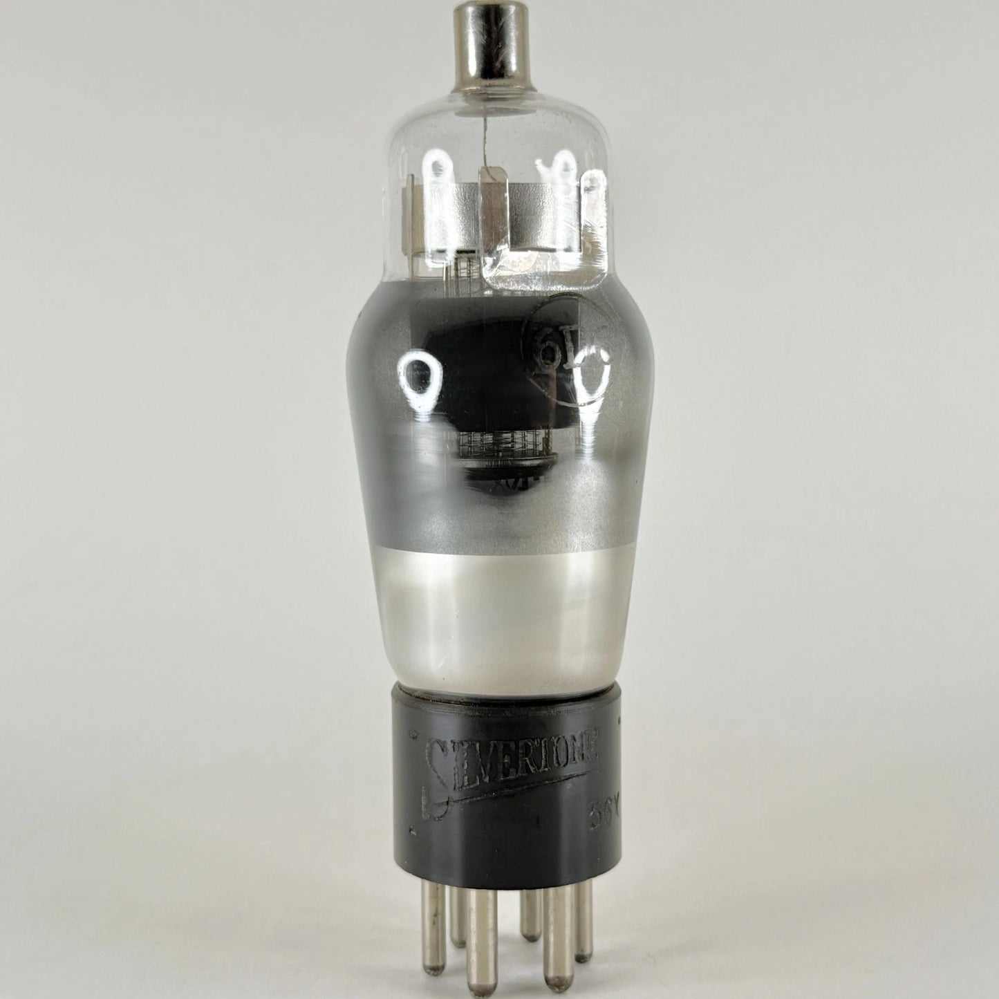 (1) Tested Silvertone 6D6 Tube Date Code 56X Engraved Base Pentode Tube
